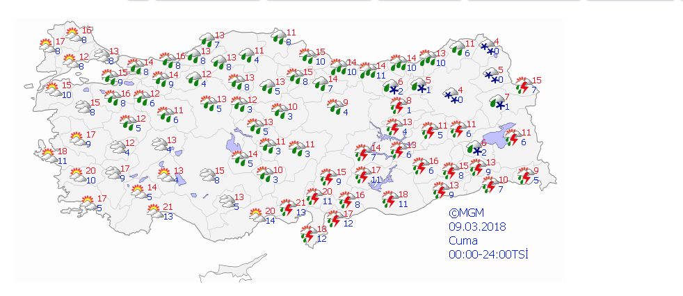 İstanbul Hava Durumu Raporu | 7 Mart Çarşamba, 5 Günlük Yurtta Hava Durumu